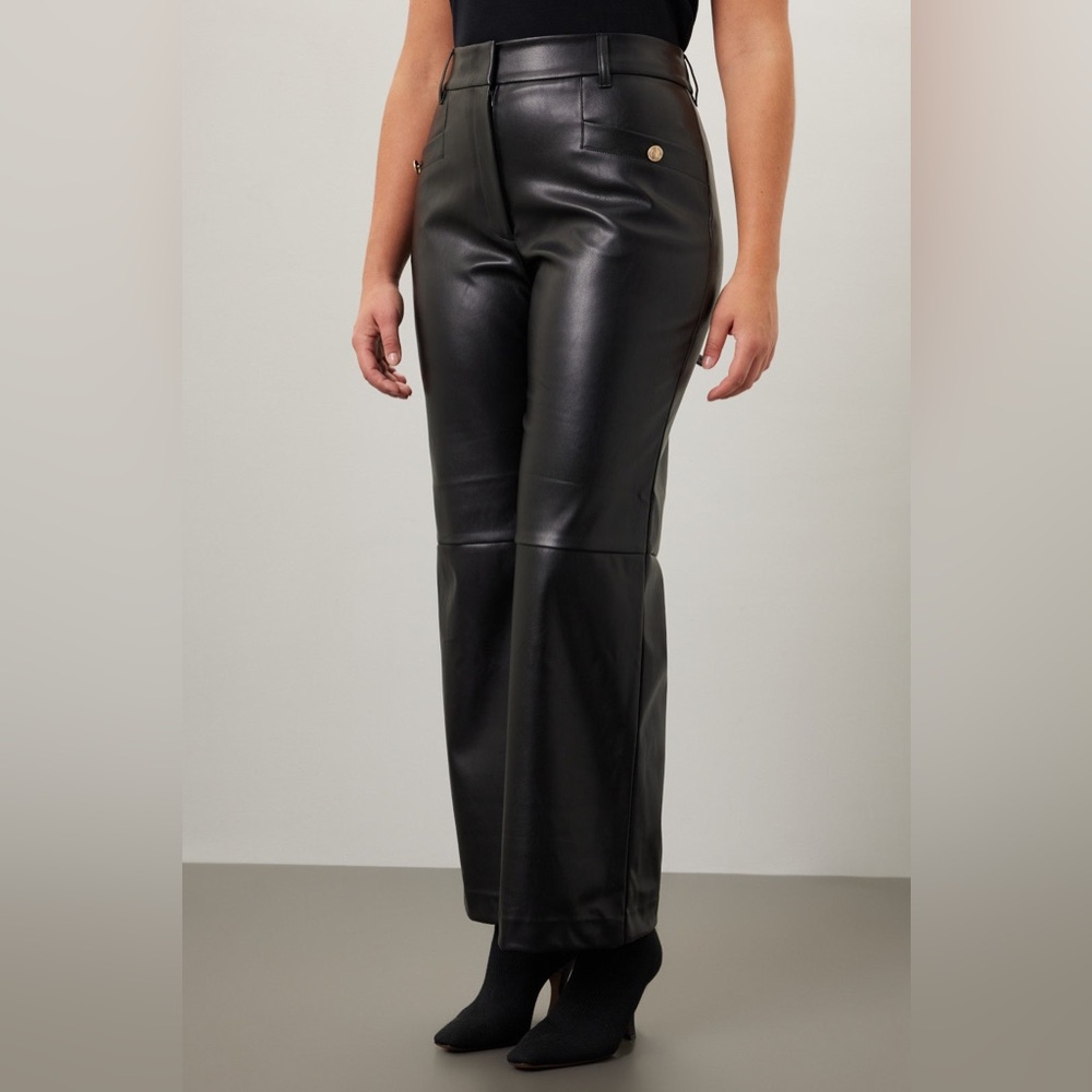 Derek Lam Straight Leg Leather Pants - Picture 5 of 14